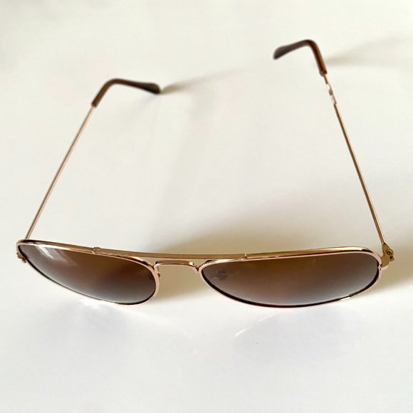 Brown Aviator Sunglasses - Picture 2 of 3